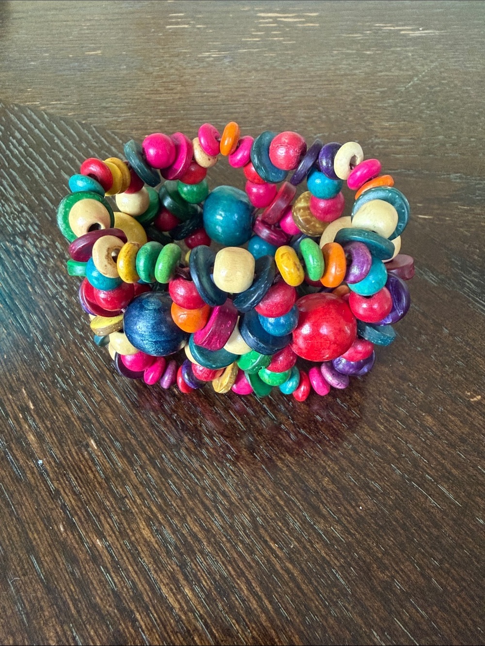 Colorful Multicolor Beaded Stretch Bracelet - Women Accessories